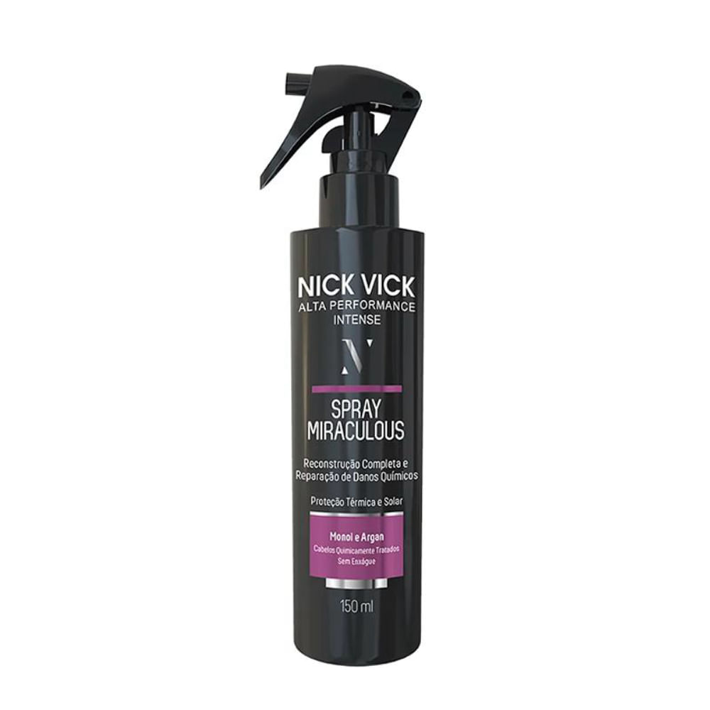 Kit Nick Vick Reestruturador Shampoo 250ml + Condicionador 250ml + Spray 150ml