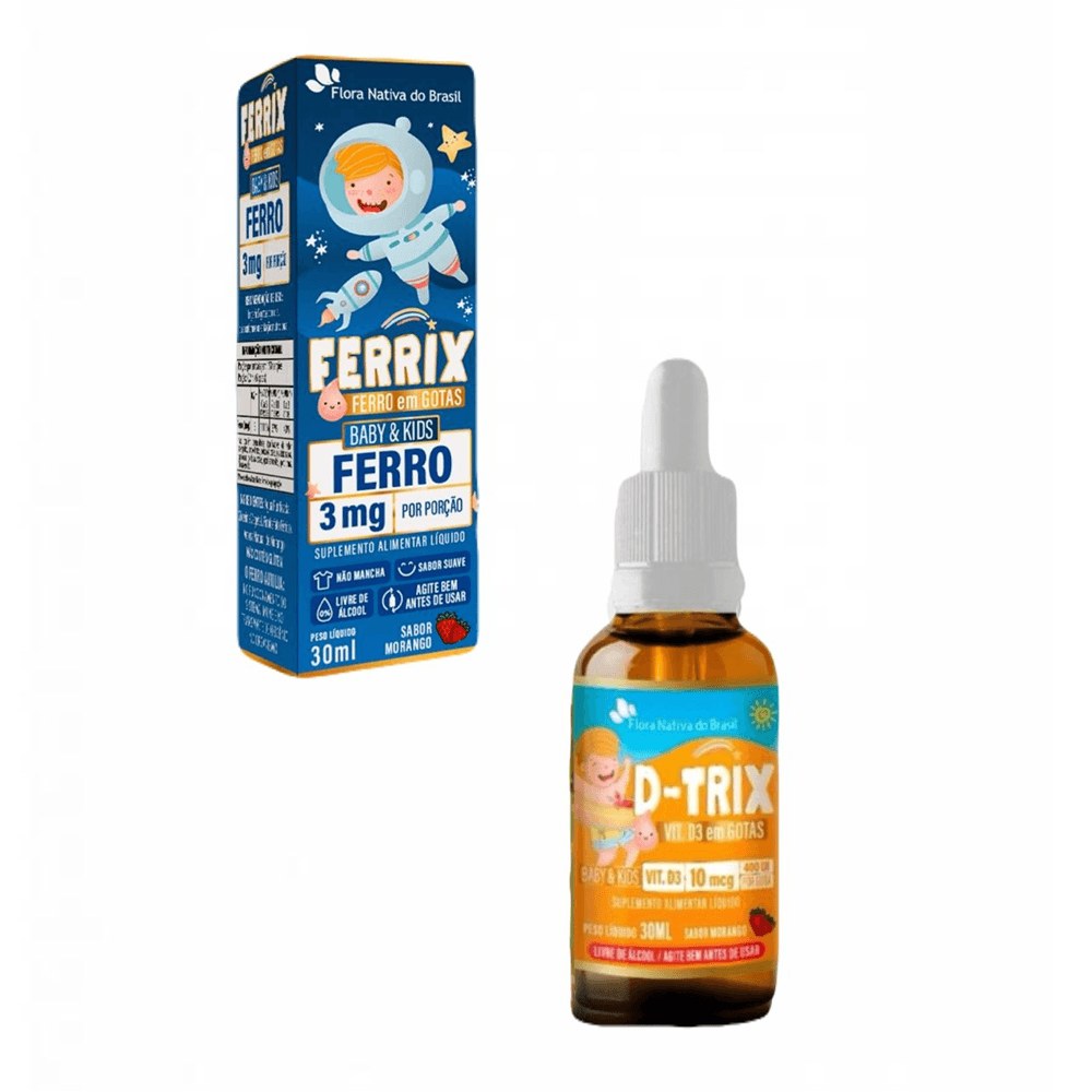 Kit Ferrix Ferro + D-trix Vitamina D3