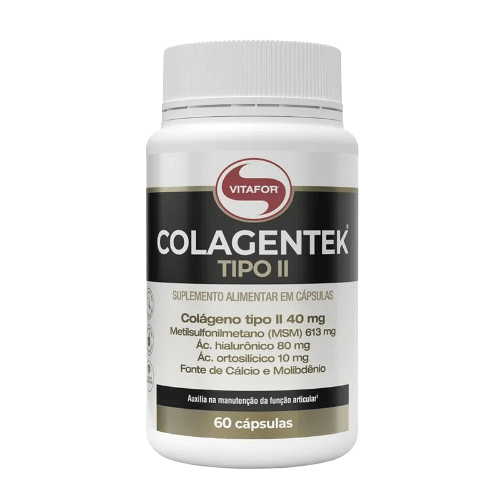 Colágeno Colagentek Tipo II Vitafor 60 Cápsulas