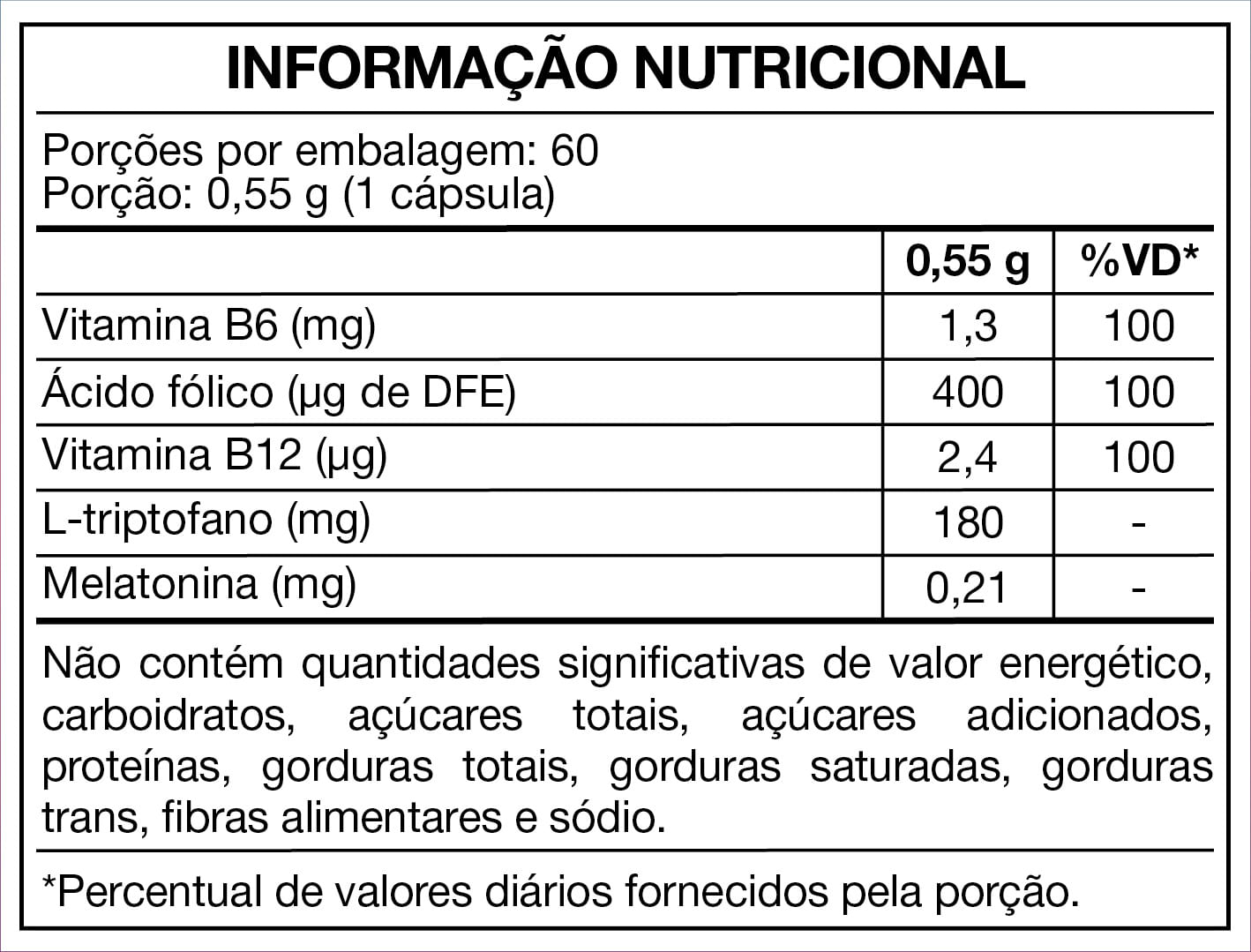 Acalentus Plus Melatonina + L-Triptofano Maxinutri 60 Cápsulas