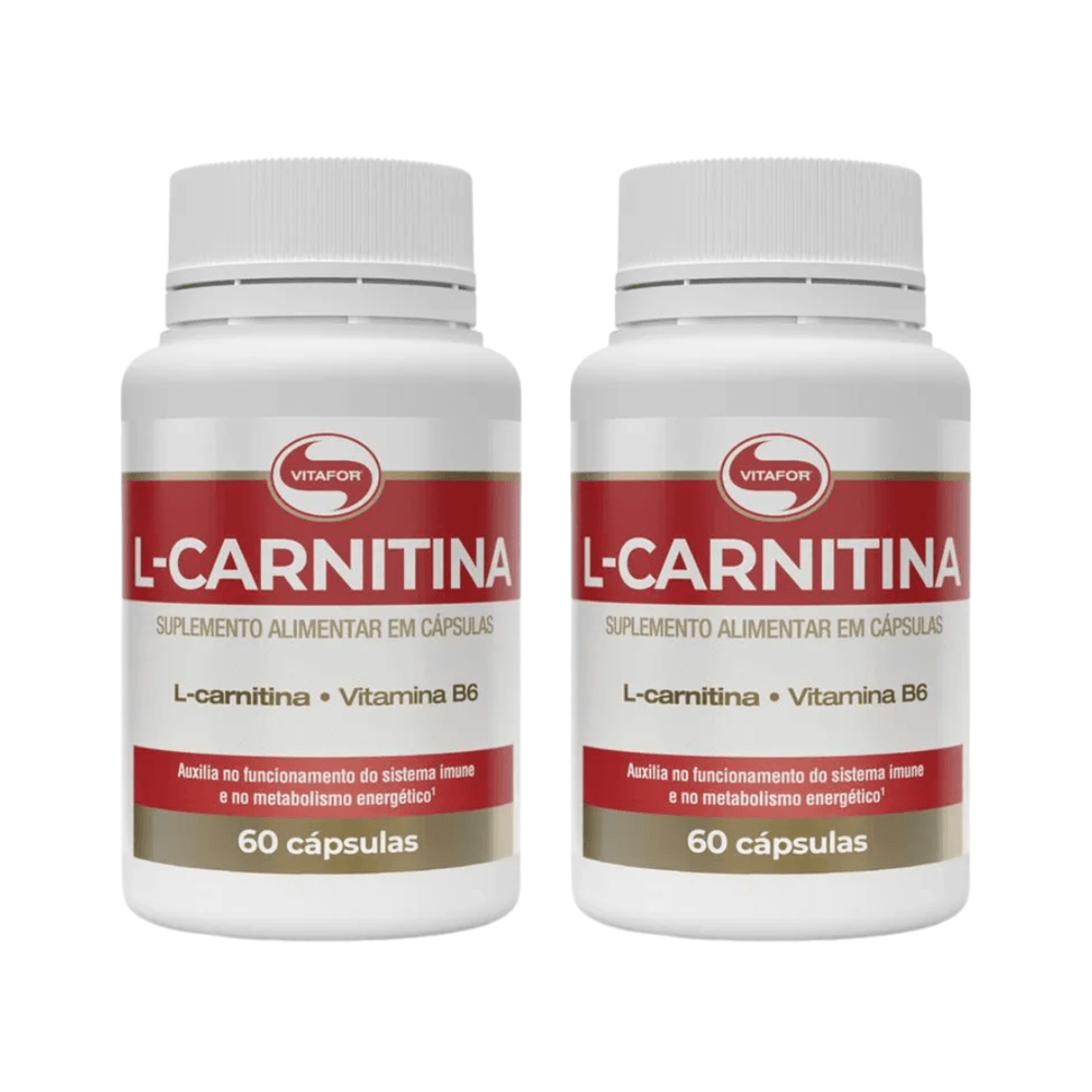 Kit 2 L-carnitina Vitafor 60 Cápsulas
