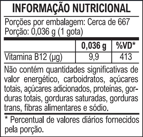Vitamina B12 Sabor Menta Vitafor 20ml
