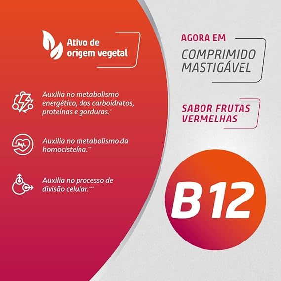 Vitamina B12 Maxinutri 60 Comprimidos Mastigáveis