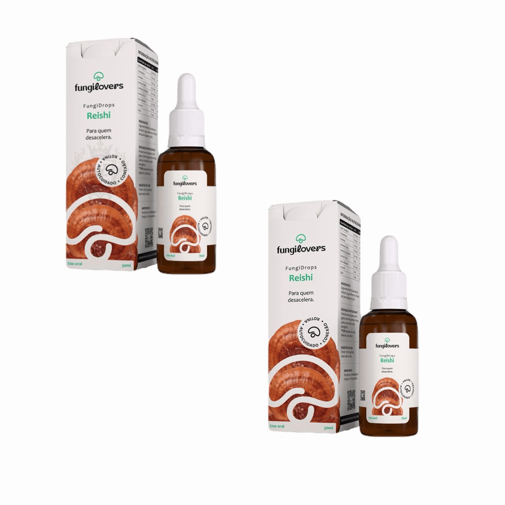 Kit Extrato Reishi Ganoderma Lucidum Fungilovers 30ml 2 Unidades