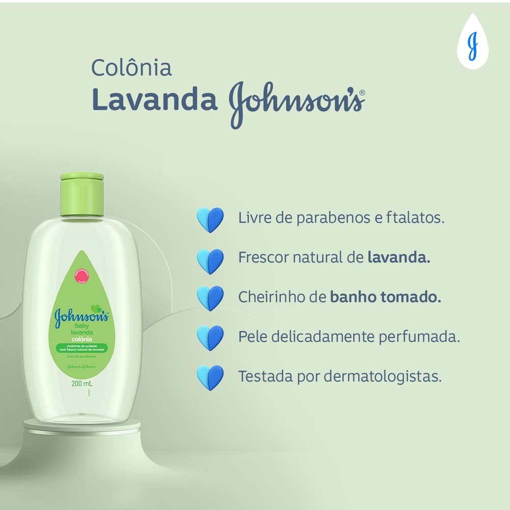 Deo Colônia Unissex Lavanda Johnson's Baby  400ml