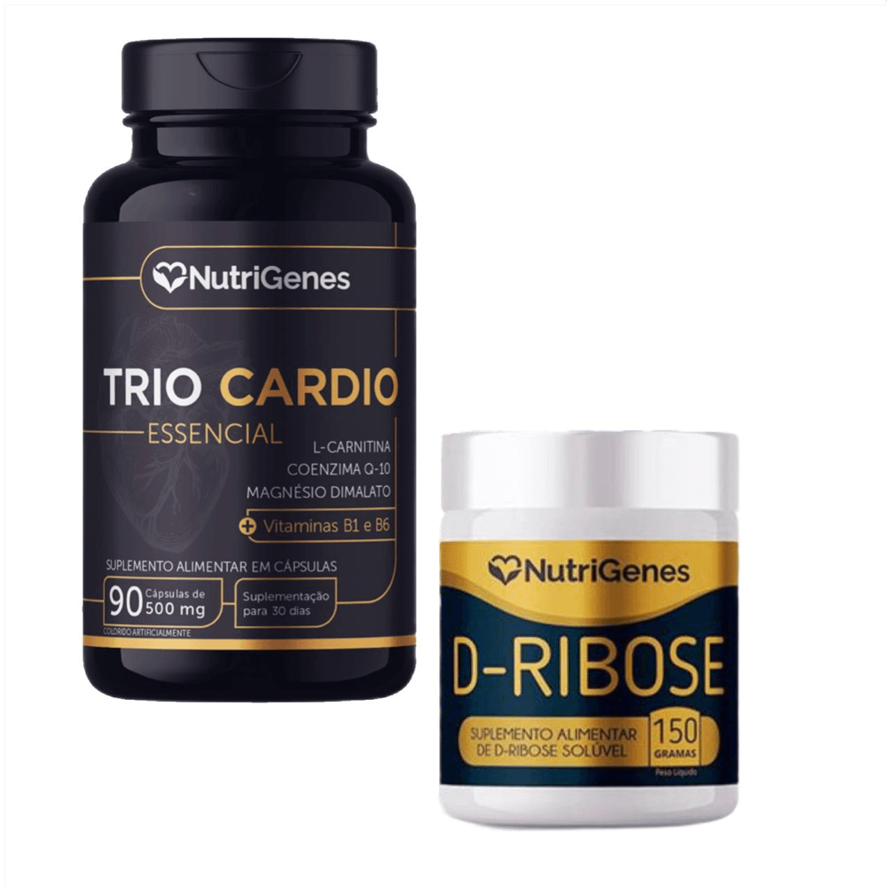 Trio Cardio 90 Cápsulas + D  Ribose 150g Nutrigenes