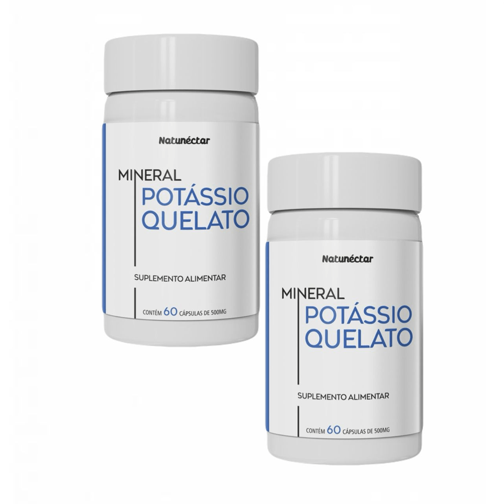 Kit Potássio Quelato Natunéctar 60 Cápsulas 2 Unidades