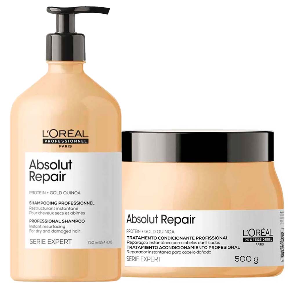 Kit Shampoo 750ml + Máscara 500g Absolut Repair  L'oréal Professionnel