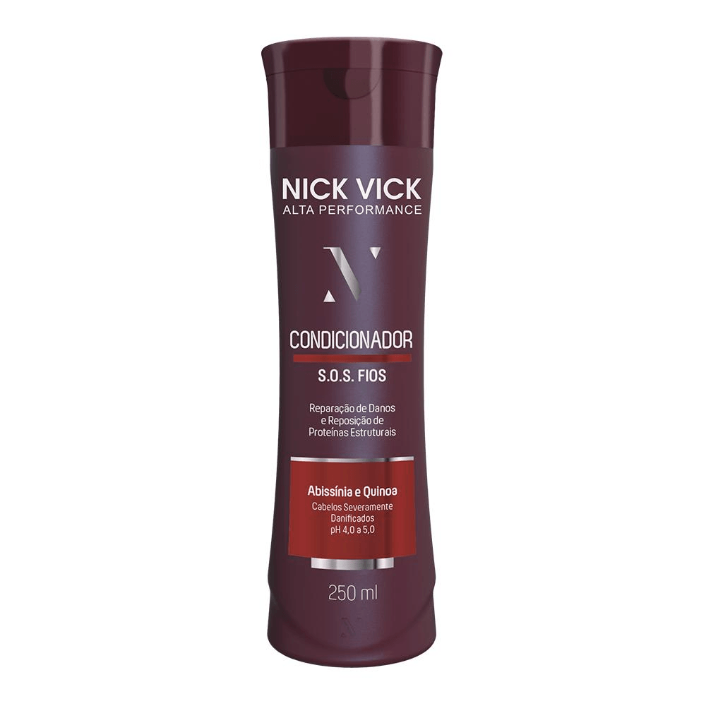 Condicionador Reconstrutor Pro-Hair S.O.S Fios Abssinia e Quinoa Nick & Vick  250ml