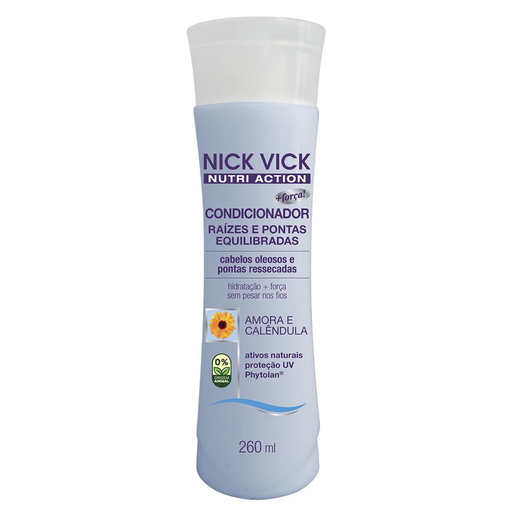 Condicionador Nutri-hair Raízes E Pontas Equilibradas Nick & Vick 260ml