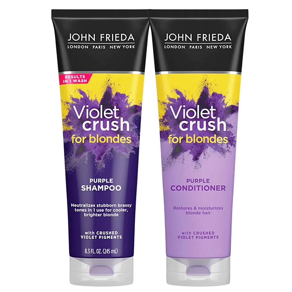 Kit Shampoo Violet Crush 145ml + Condicionador 145ml Frizz Ease Dream Curls John Frieda