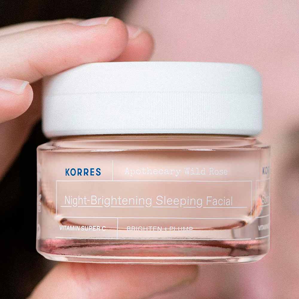 Creme Facial Noturno de Clareamento Wild Rose Korres 40ml