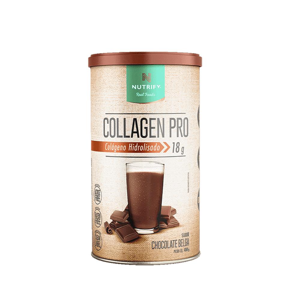 Colágeno Hidrolisado Collagenpro Nutrify 450g Sabor Chocolate Belga