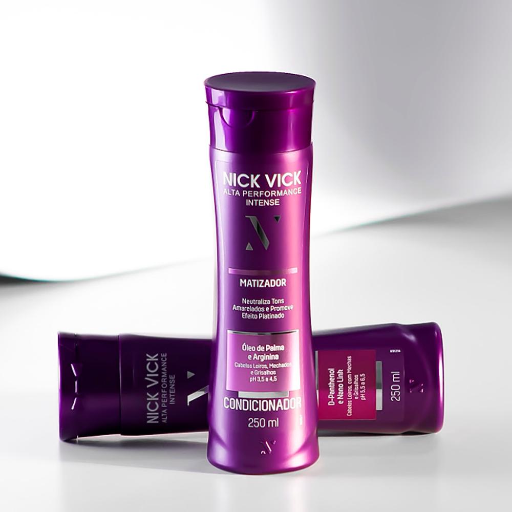 Kit Shampoo Matizador 250ml + Condicionador Matizador 250ml Nick Vick