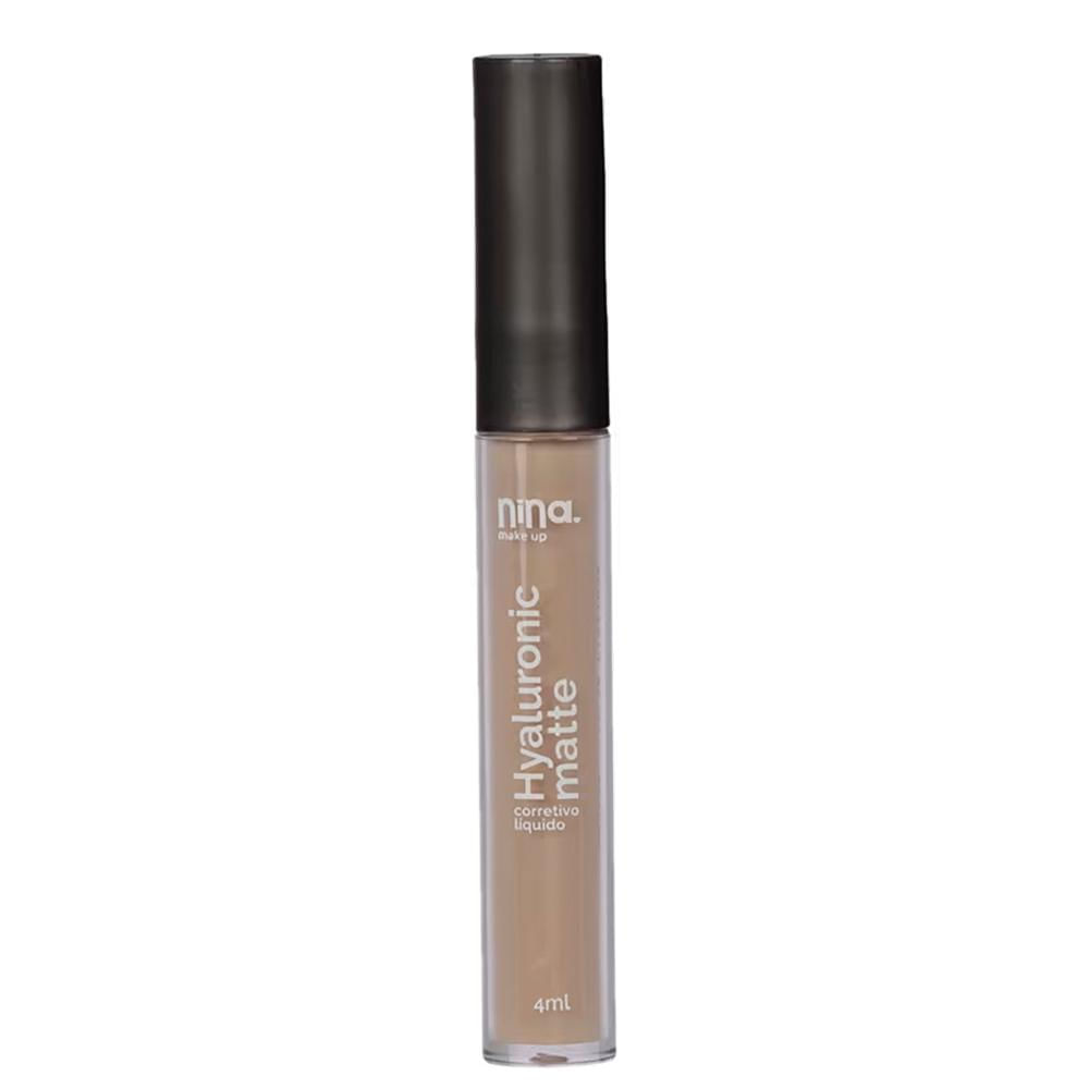 Corretivo Líquido Hyaluronic Matte Nina Makeup 4ml Cor 0.5