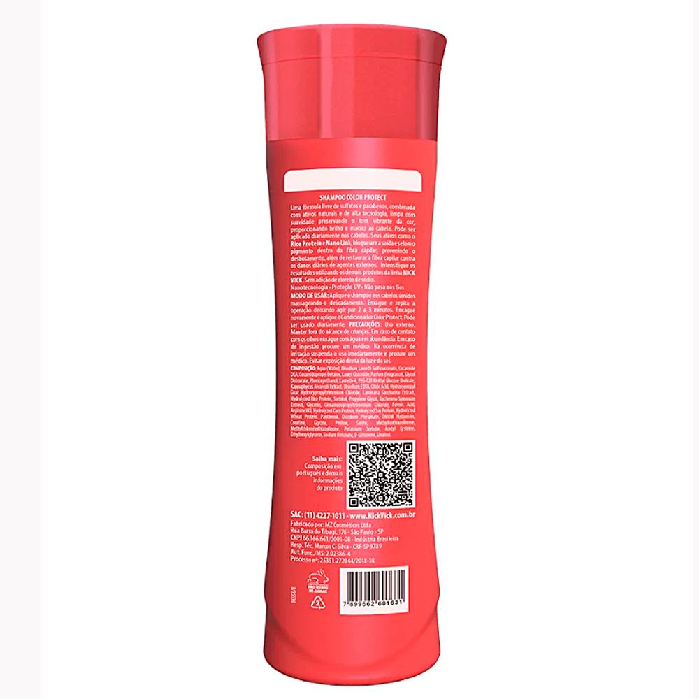 Kit Shampoo 250ml + Condicionador 250ml Color Protect Nick Vick
