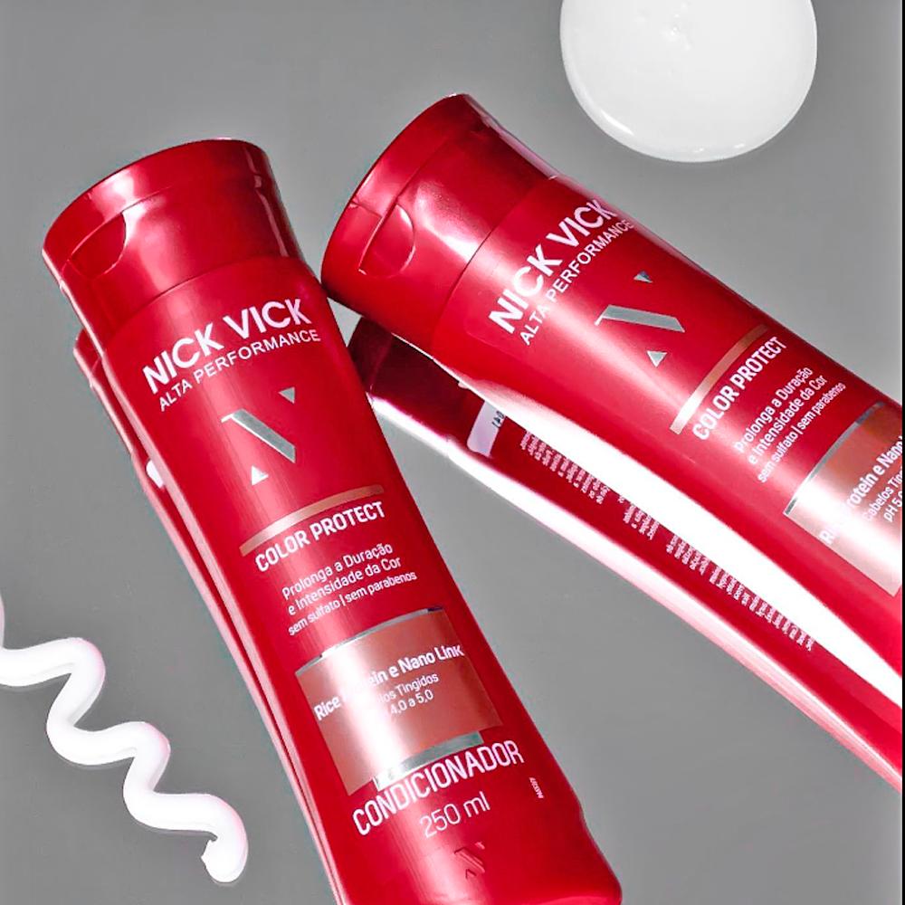 Kit Shampoo 250ml + Condicionador 250ml Color Protect Nick Vick