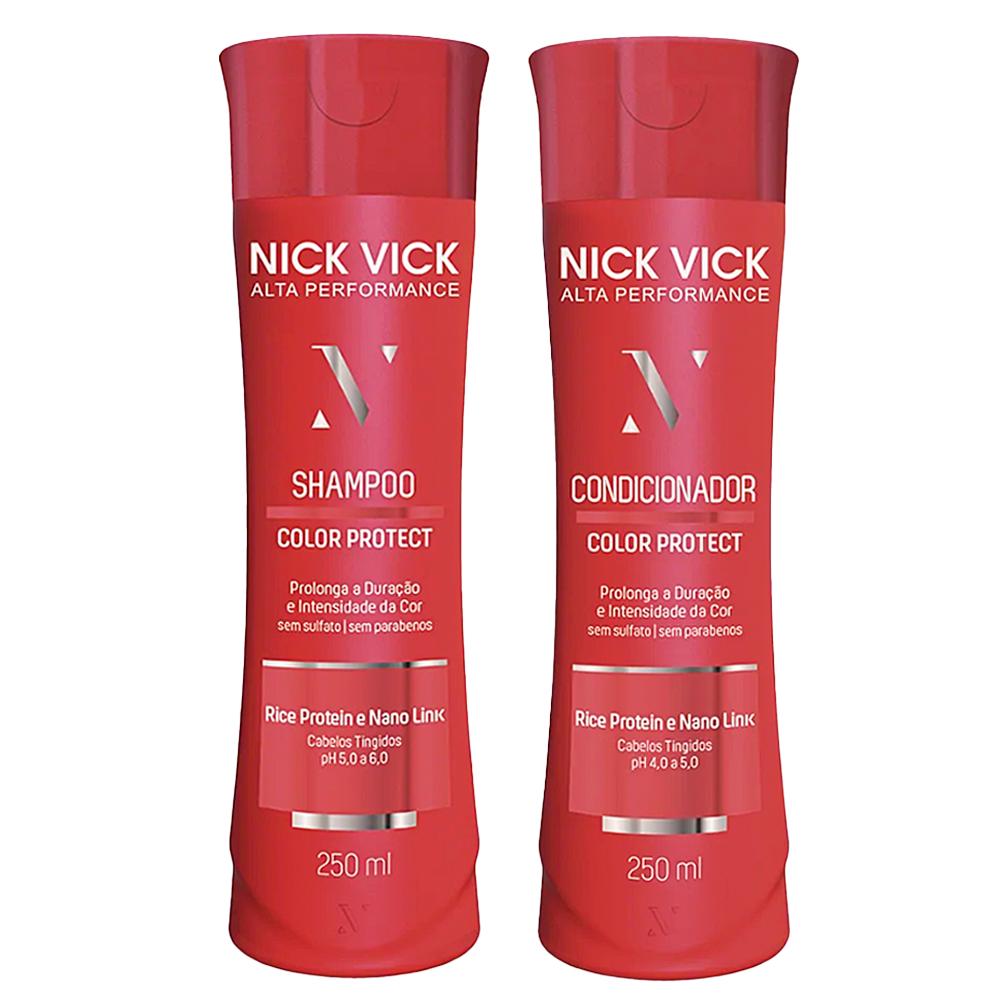 Kit Shampoo 250ml + Condicionador 250ml Color Protect Nick Vick