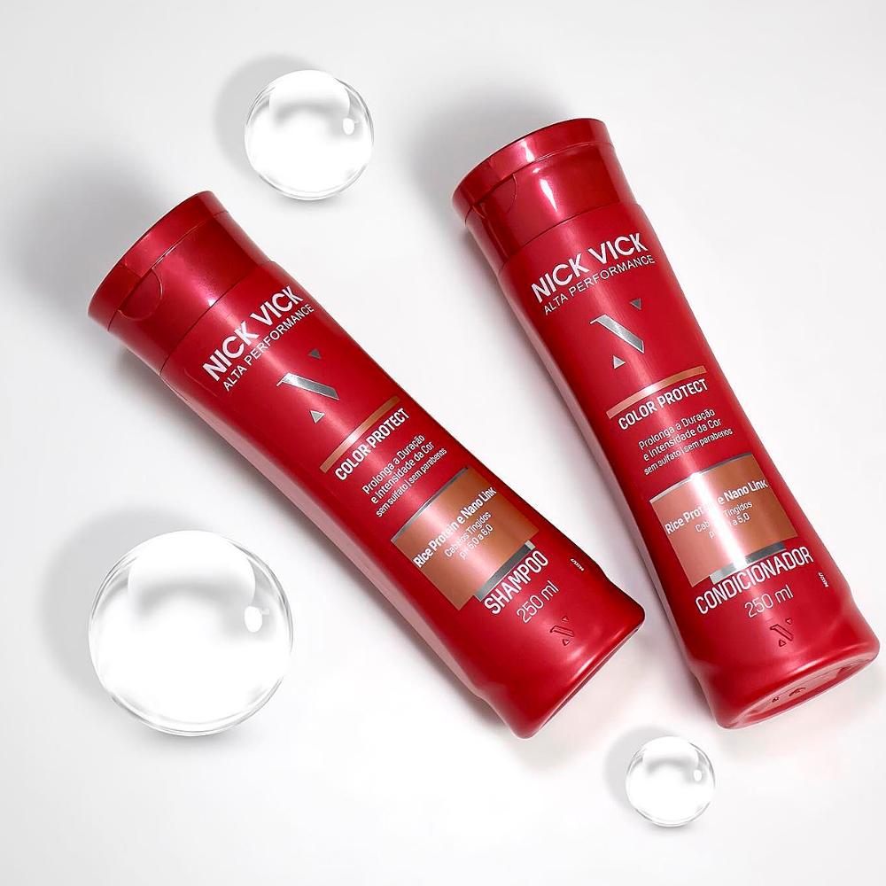 Kit Shampoo 250ml + Condicionador 250ml Color Protect Nick Vick
