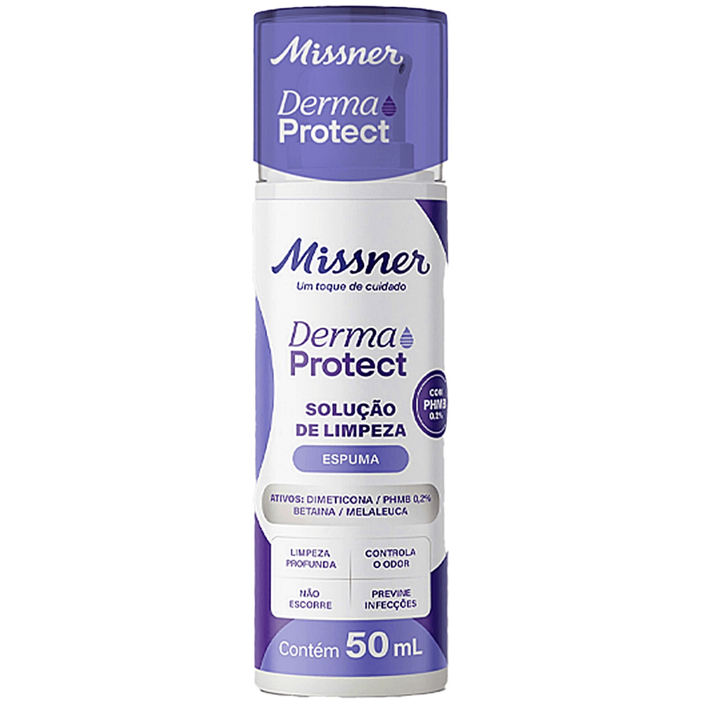 Solução De Limpeza Espuma Com Phmb Derma Protect Missner 50ml