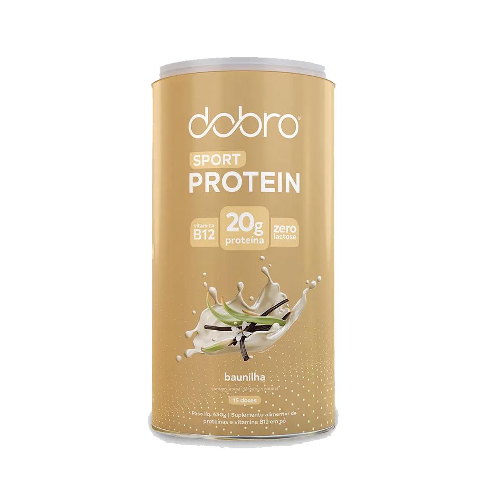 Suplemento Proteico Sport Protein Dobro 450g Sabor Baunilha