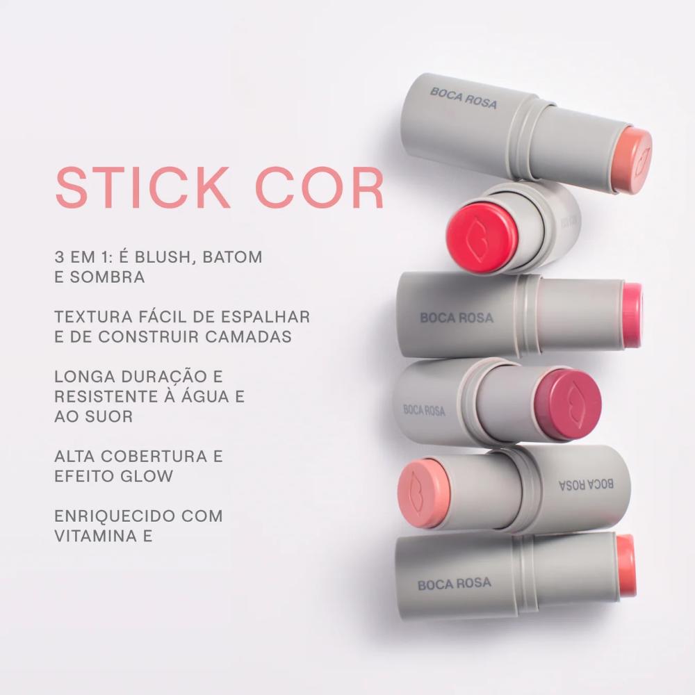 Stick Multifuncional Boca Rosa Cor Salvamor