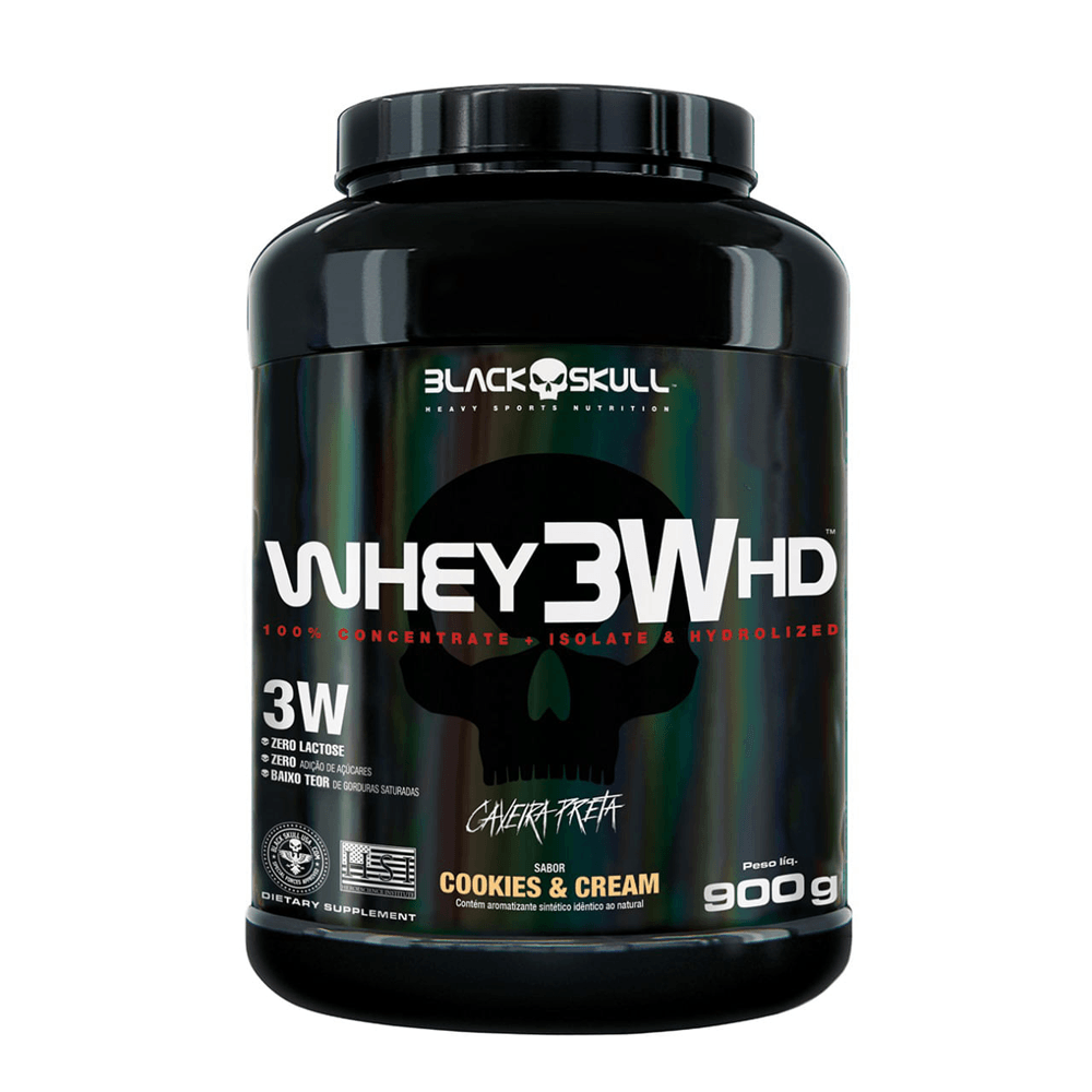 Whey 3w Hd Black Skull Cookies E Cream 900g