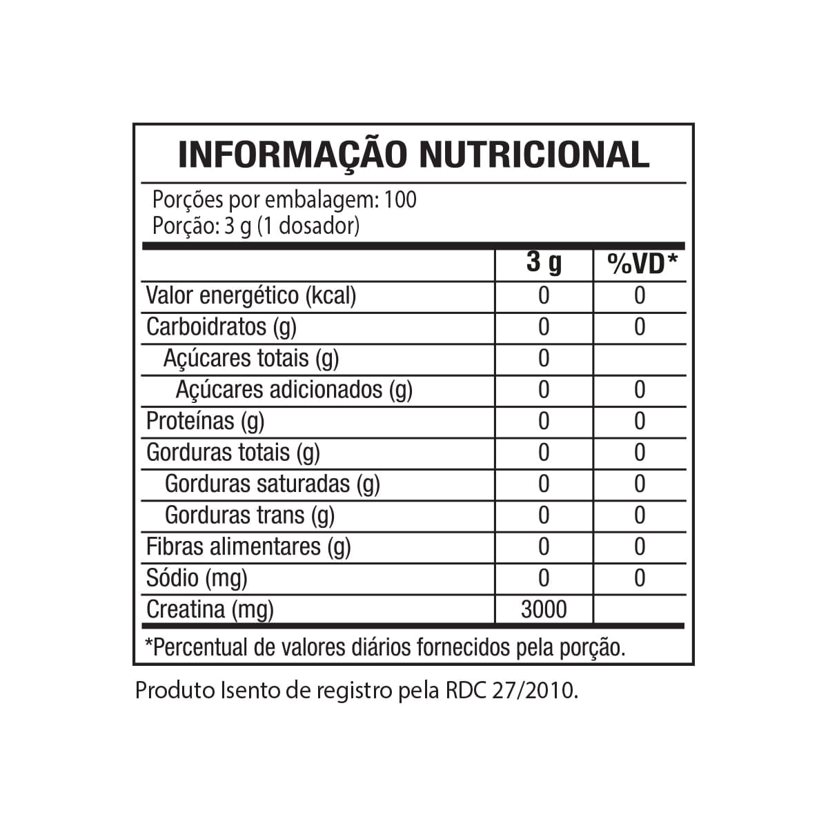 Kit Black Skull Whey 80% HD Baunilha 900g + 2 Creatina Creator 300g