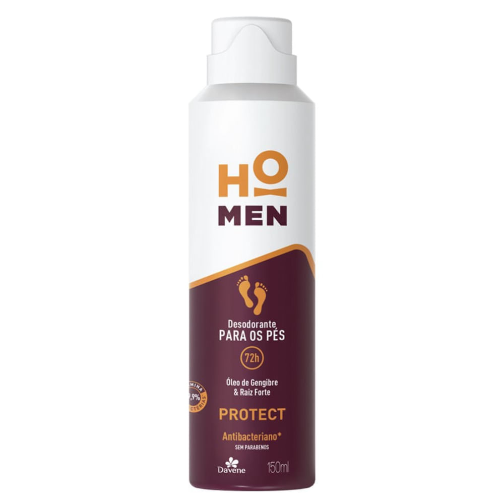 Desodorante Aerossol Para Os Pés Ho Men Protect Davene 150ml