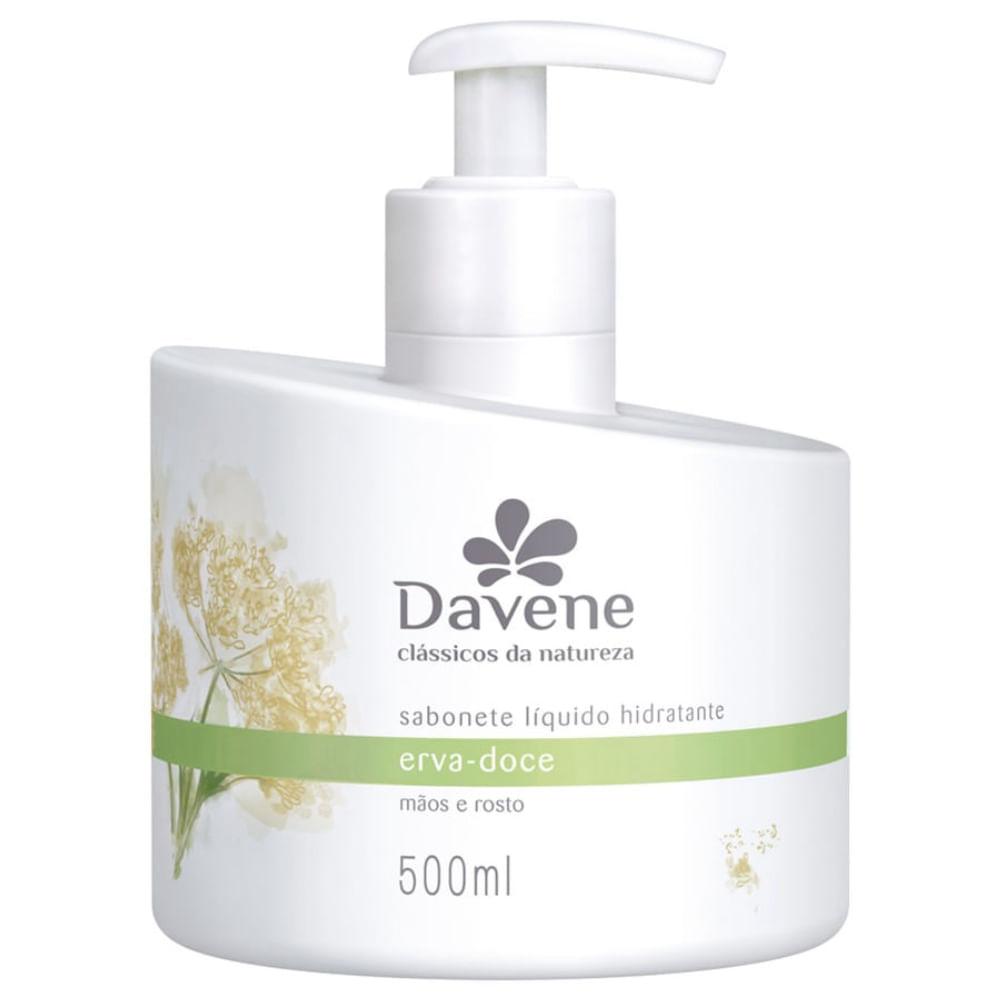 Sabonete Líquido Mãos E Rosto Clássicos Da Natureza Erva Doce Davene 500ml