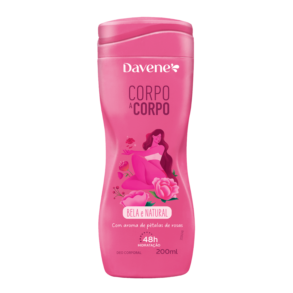 Loção Desodorante Corporal Bela E Natural Davene 200ml