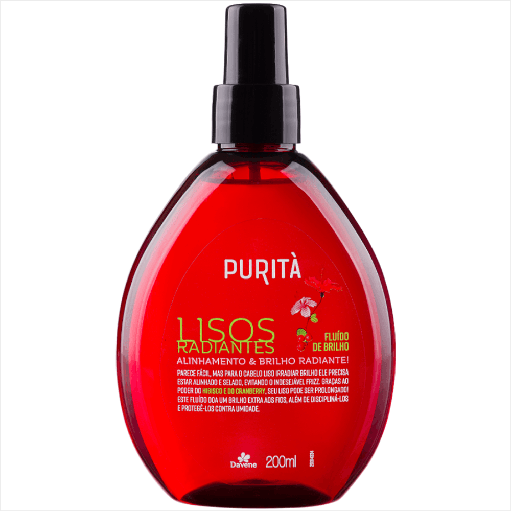 Fluído De Brilho Purità Lisos Radiantes Davene 200ml