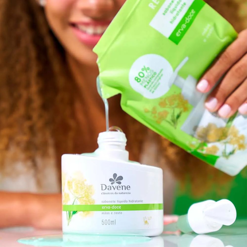 Refil Sabonete Líquido Clássicos da Natureza Erva Doce Davene 500ml