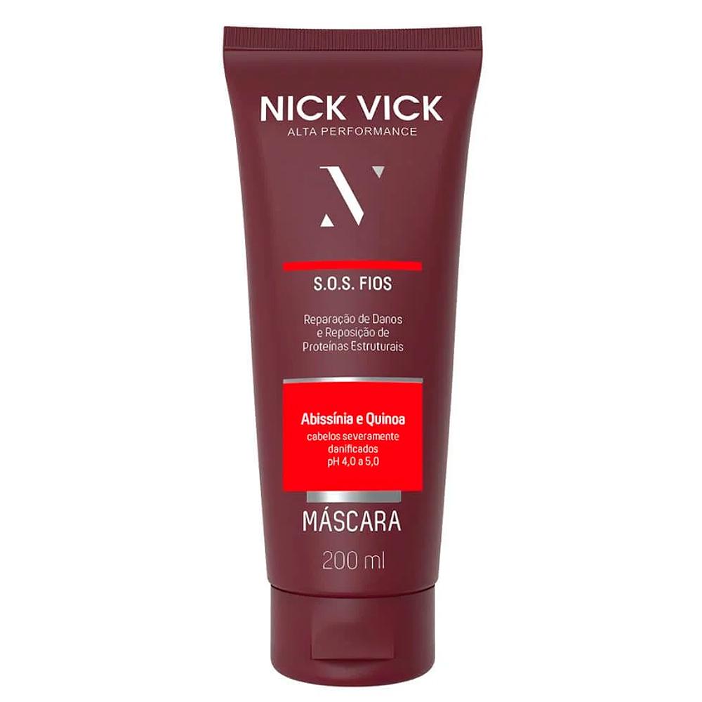 Máscara De Reconstrução Pro-hair S.o.s Fios Abssinia E Quinoa Nick & Vick 200ml