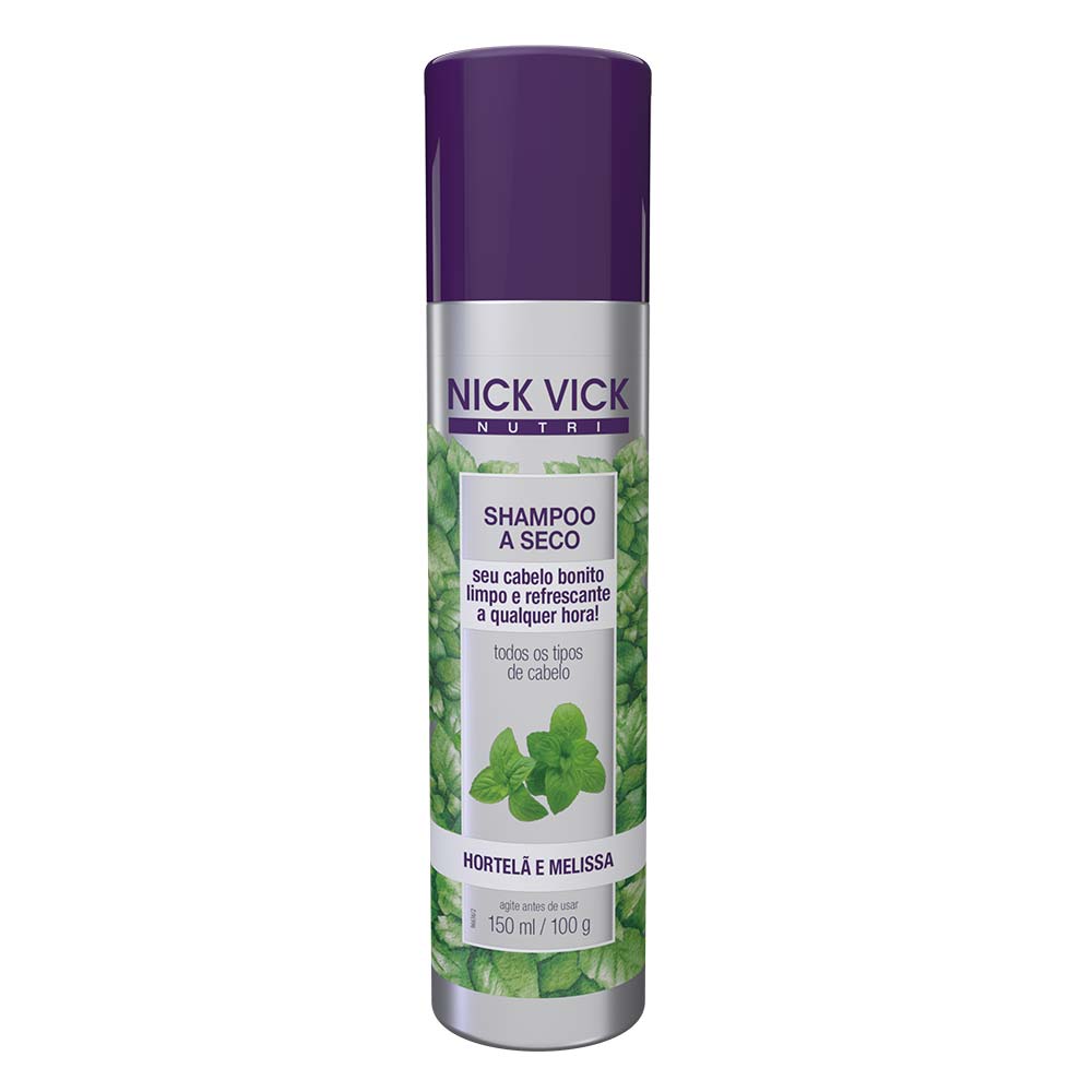 Shampoo À Seco Nutri-hair Hortelã E Melissa Nick & Vick 150ml