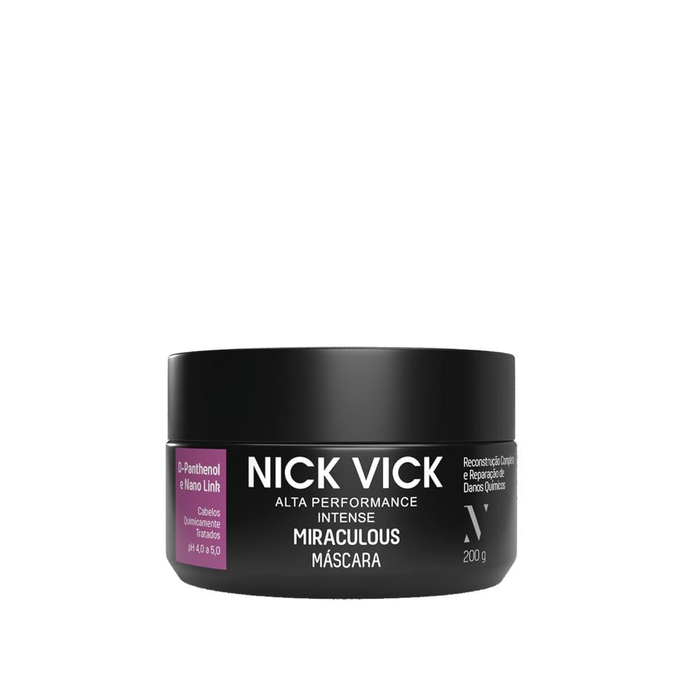 Máscara Capilar Monoi E Argan Nick & Vick 200g