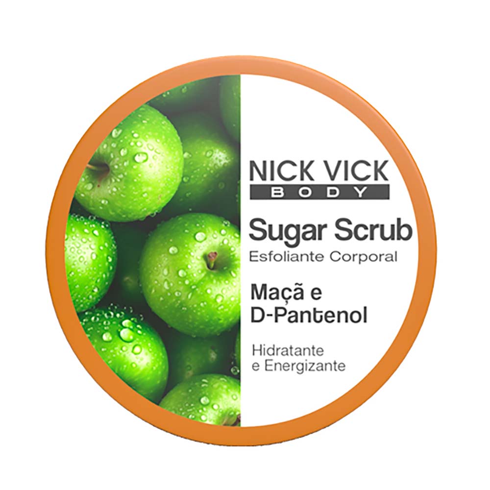 Esfoliante Corporal Sugar Scrub Nick & Vick Maçã Verde 250g