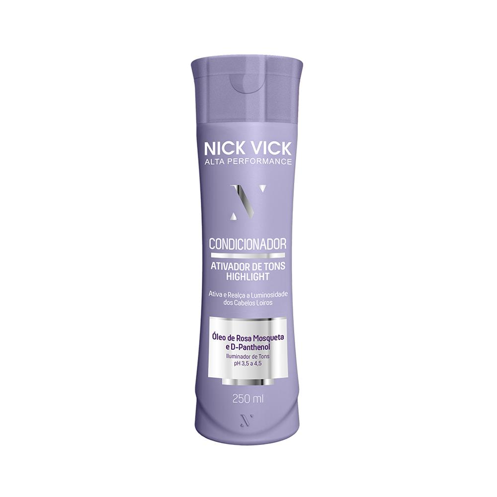 Condicionador Highlight Ativador de Tons Loiros Alta Performance Nick Vick 250ml