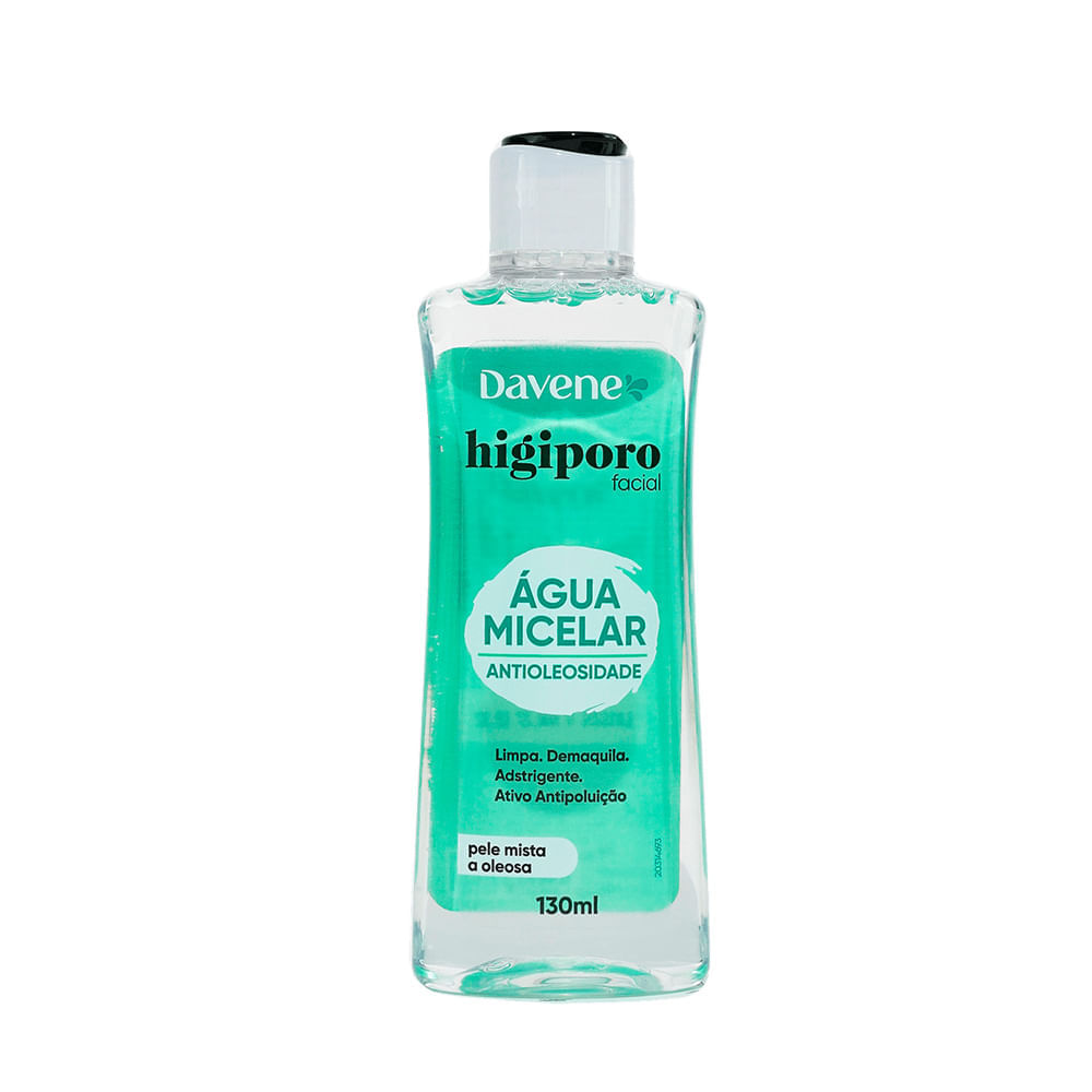 Água Micelar Higiporo Pele Mista a Oleosa Davene 130ml