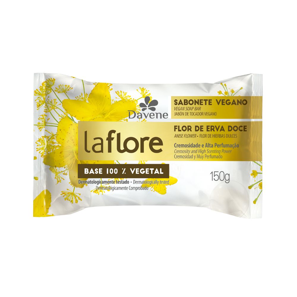 Sabonete Em Barra Vegetal La Flore Erva Doce Davene 150g