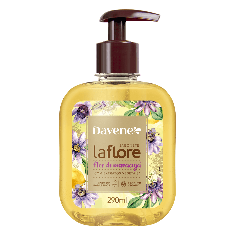 Sabonete Líquido La Flore Maracujá Davene 290ml