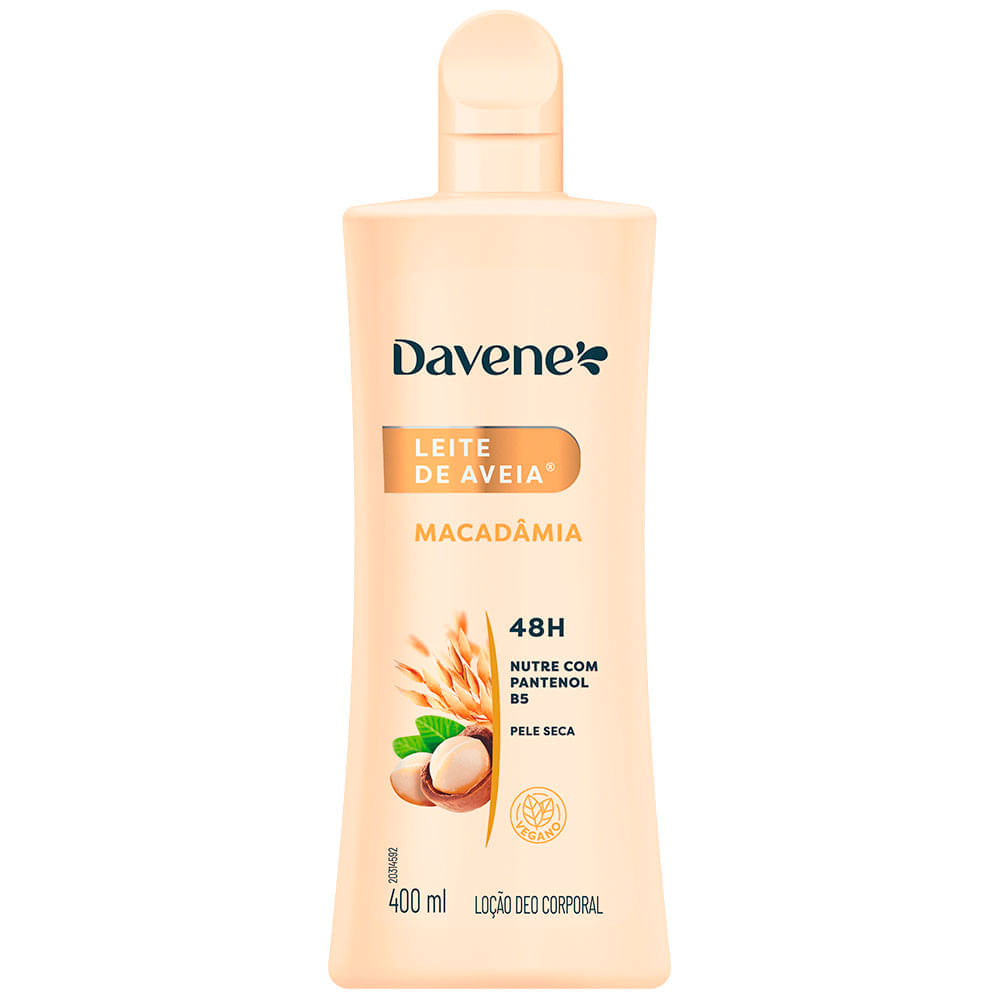 Hidratante Corporal Leite De Aveia Macadâmia Davene 400ml