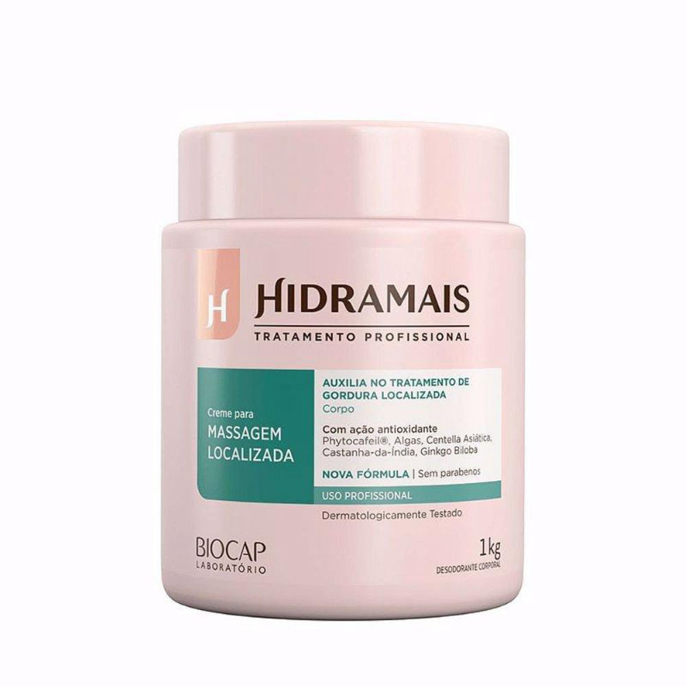 Creme Para Massagem Localizada Hidramais Profissional 1kg