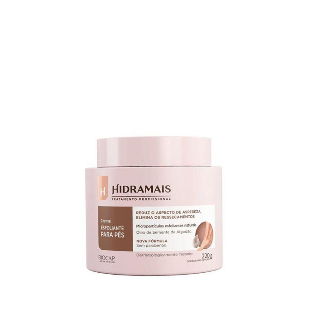 Creme Esfoliante Para Os Pés Hidramais 220g