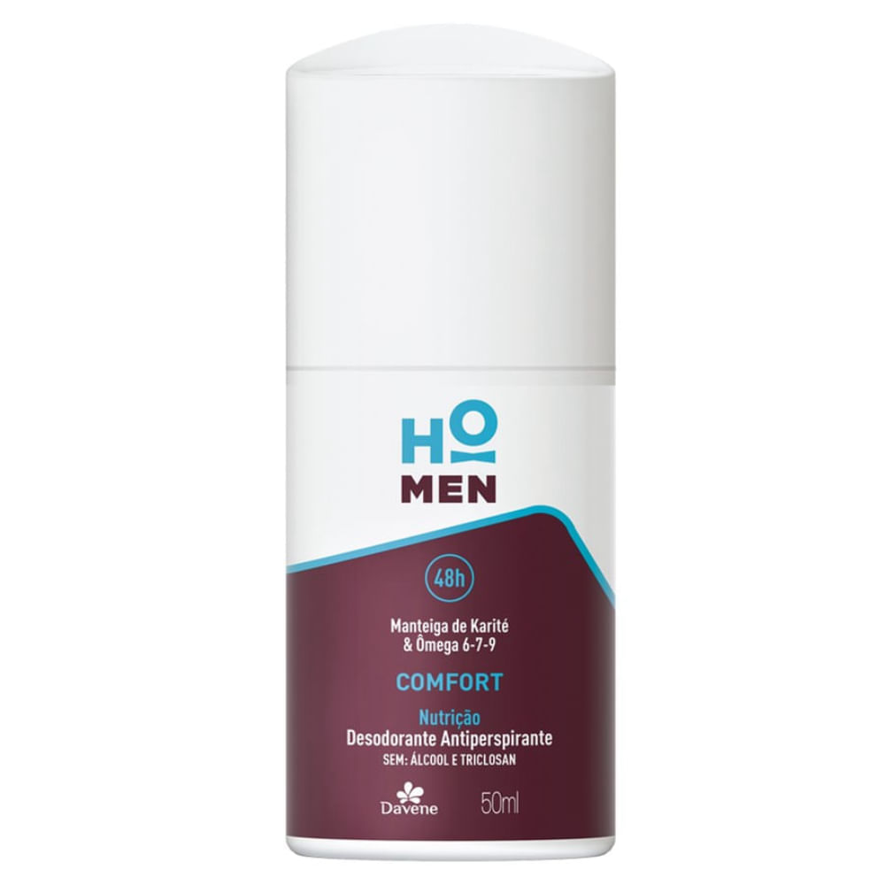 Desodorante Antiperspirante Roll On Ho Men Comfort Davene 50ml