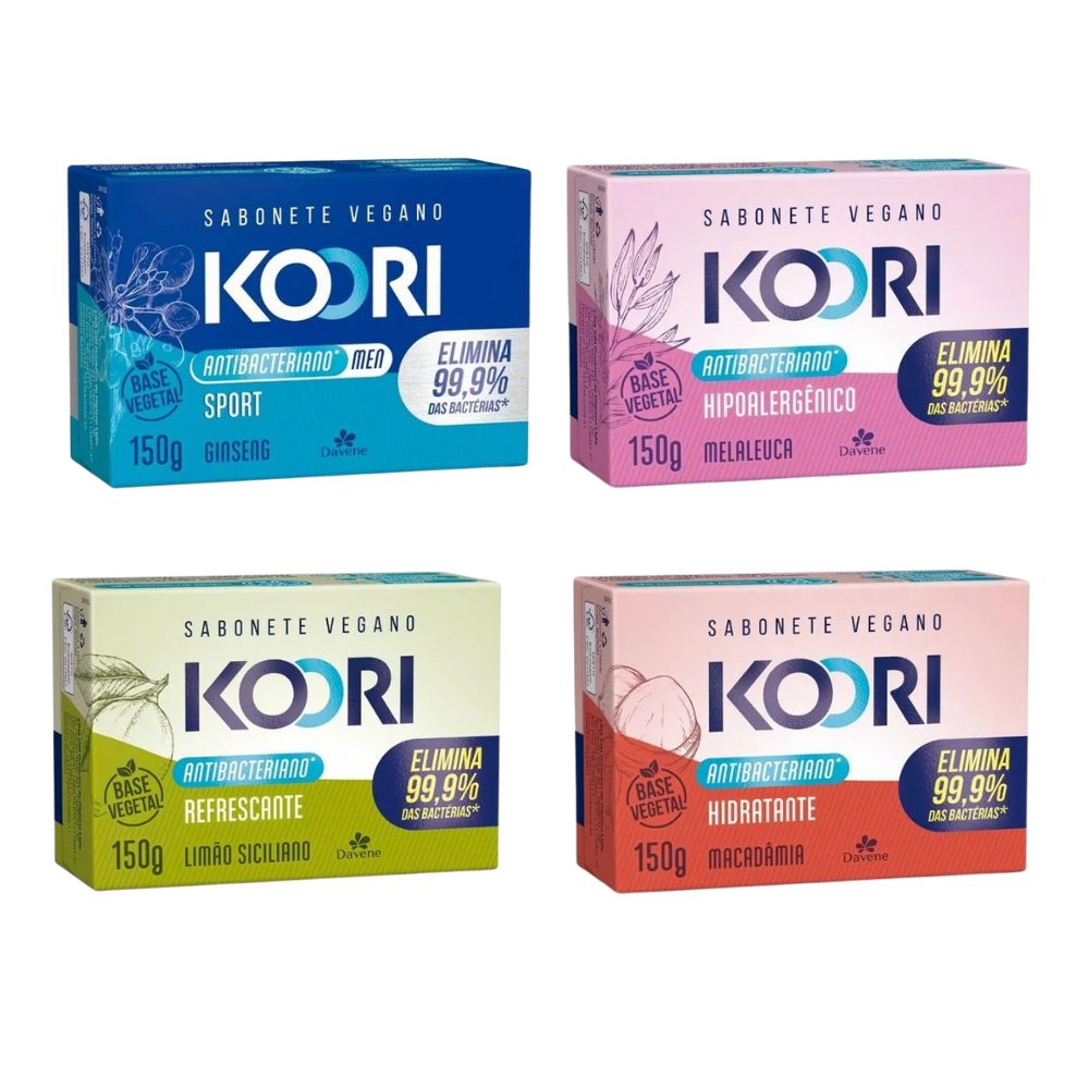 Kit 4 Sabonetes Em Barra Koori Davene