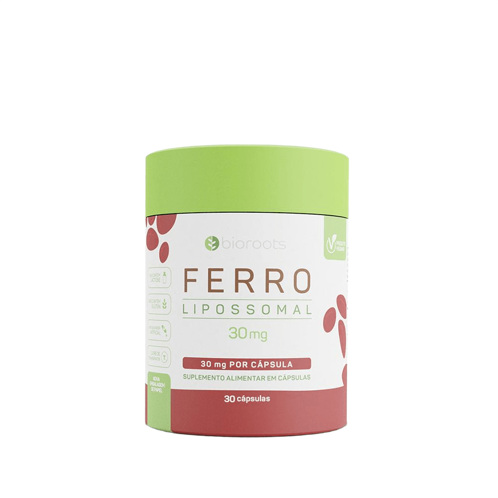 Ferro Lipossomal Bioroots 30 Cápsulas