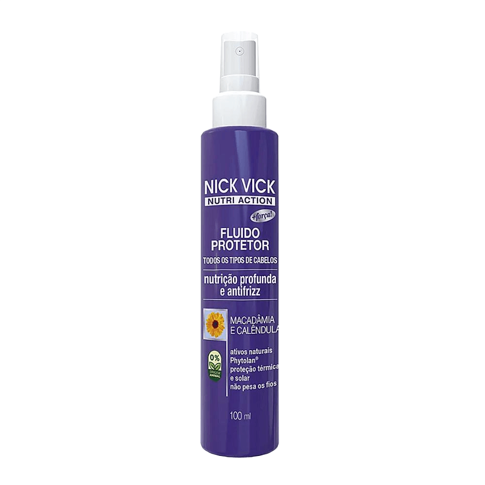 Fluído Protetor Antifrizz Nick Vick Nutri Action Nick & Vick 100ml