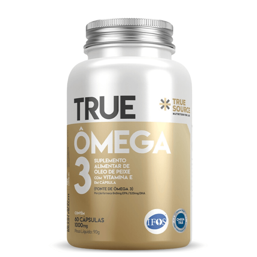 Ômega 3 Concentrado True Source 1000mg 60 cápsulas