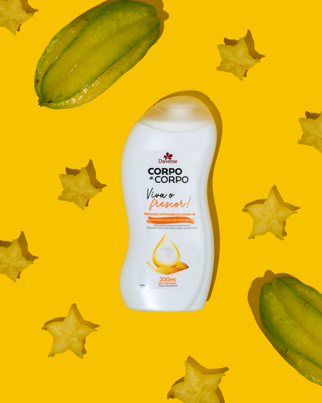 Loção Hidratante Corporal Corpo a Corpo Frescor Davene 200ml